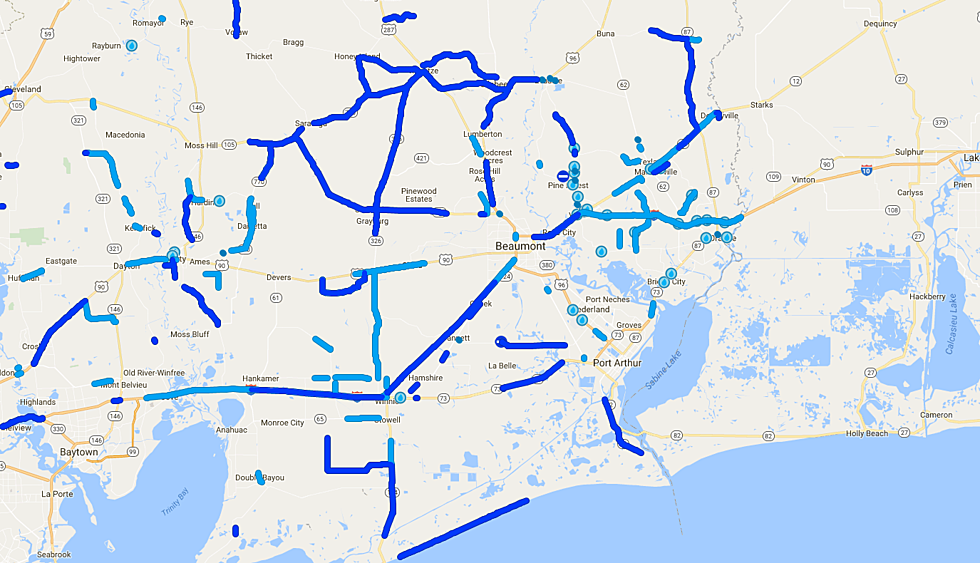 Road Closures In Texas and Louisiana, Updated In Real Time