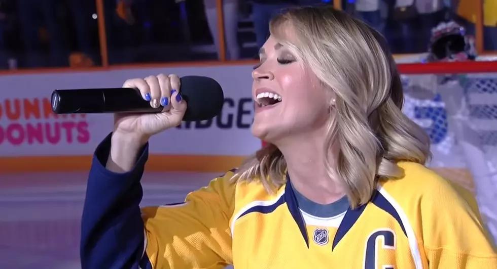 Carrie Underwood Gives Back Hammer as She Nails National Anthem