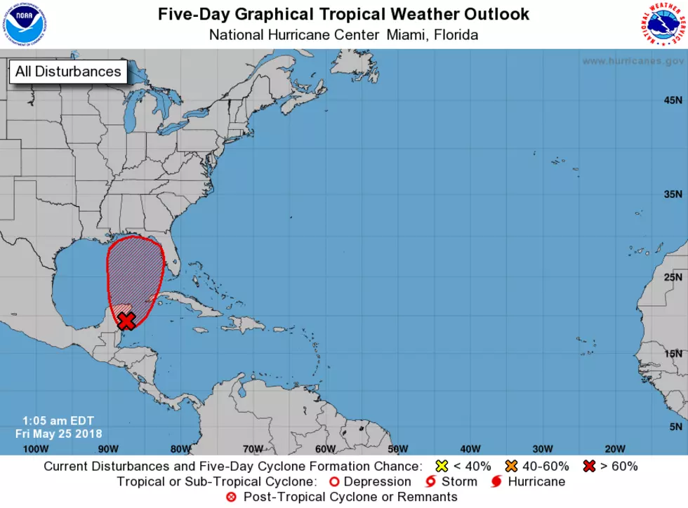 Disturbance In Gulf Has 90% Chance of Development