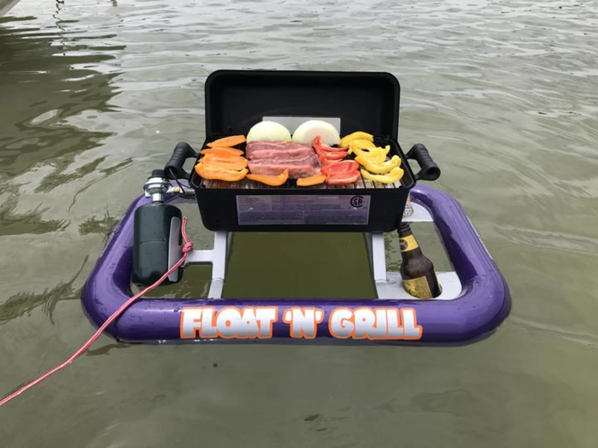 A Grill That Floats. Grilling on the Water Just Got Better!