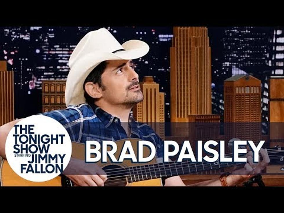 Brad Paisley Sings A Ballad About His First Cousin on Fallon