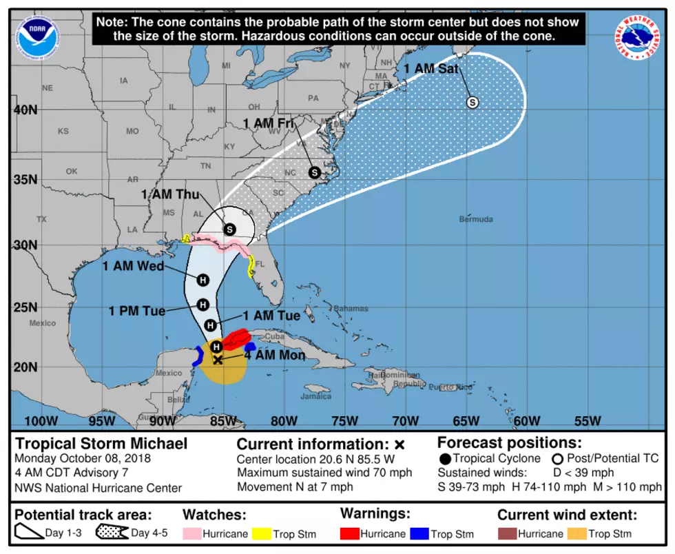 Tropical Storm Michael Forms Near Cancun