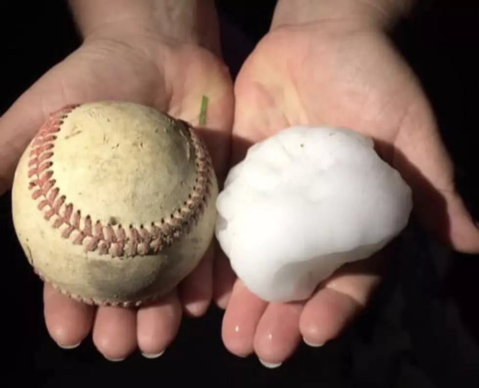Baseball Size Hail Falls In Sulphur Last Night