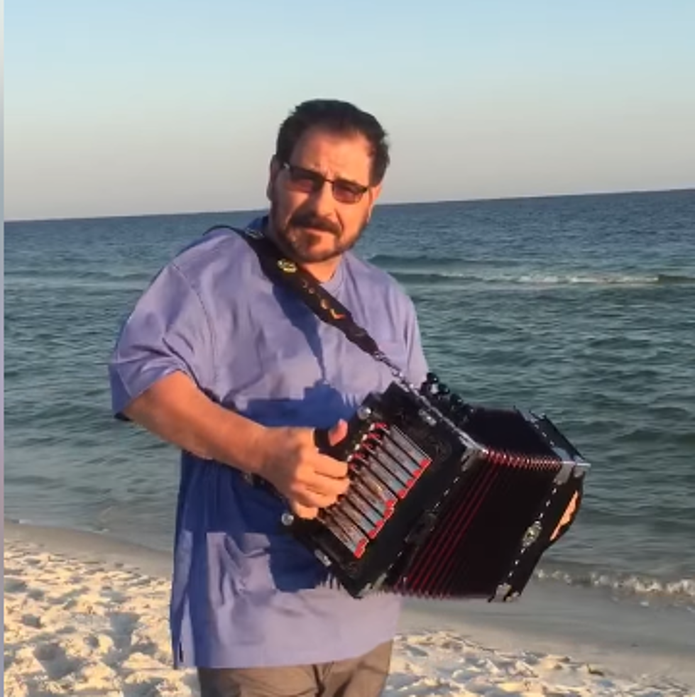 Watch Jo-El Sonnier Play Jolie Blonde On The Beach