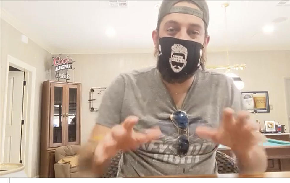 Dustin Sonnier Shows Fans How To Make A Mask With Beer Koozie