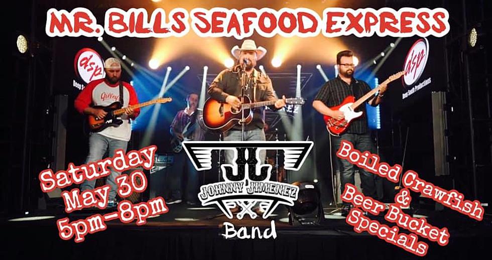 Johnny Jimenez Live at Mr. Bill’s Seafood This Weekend