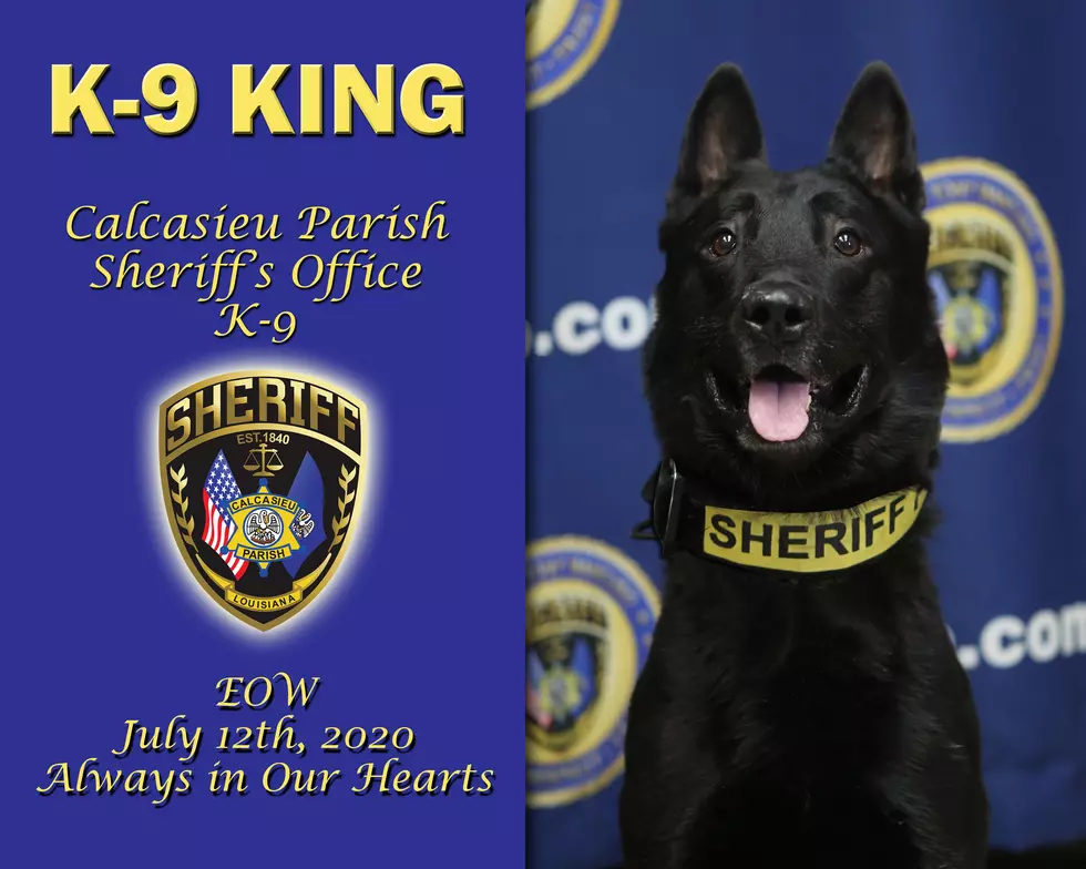 Calcasieu Sheriff&#8217;s Office to Hold Memorial for K-9 King