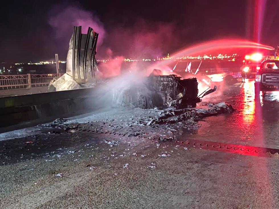 Photos From Last Nights Fiery Wreck On I-10 Bridge In Lake Charles