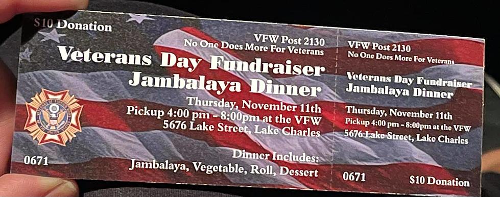 Jambalaya Dinner Fundraiser to Benefit Lake Charles Veterans