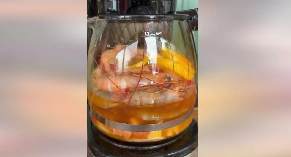 VIDEO: Coffee Pot Boiled Shrimp. Would You Try It?