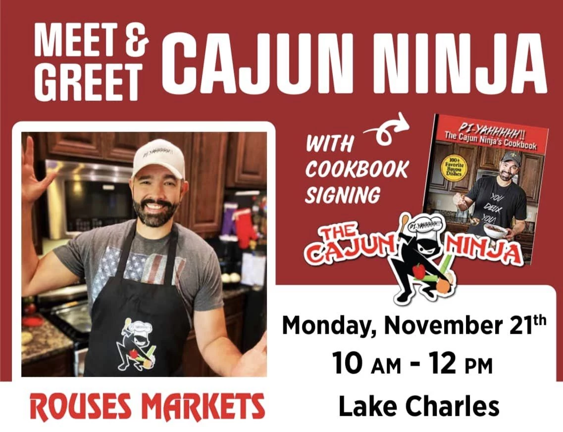 Meet The Cajun Ninja This Sunday & Monday In Lake Charles & SWLA