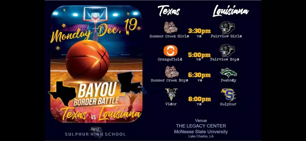 Bayou Border Battle ‘Texas Versus Louisiana’ In Lake Charles Dec 19 & 20