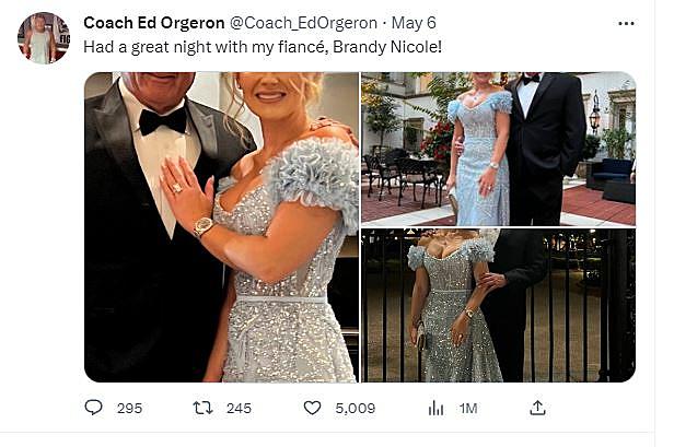 Look: Former LSU Coach Ed Orgeron Is Engaged To Be Married - The
