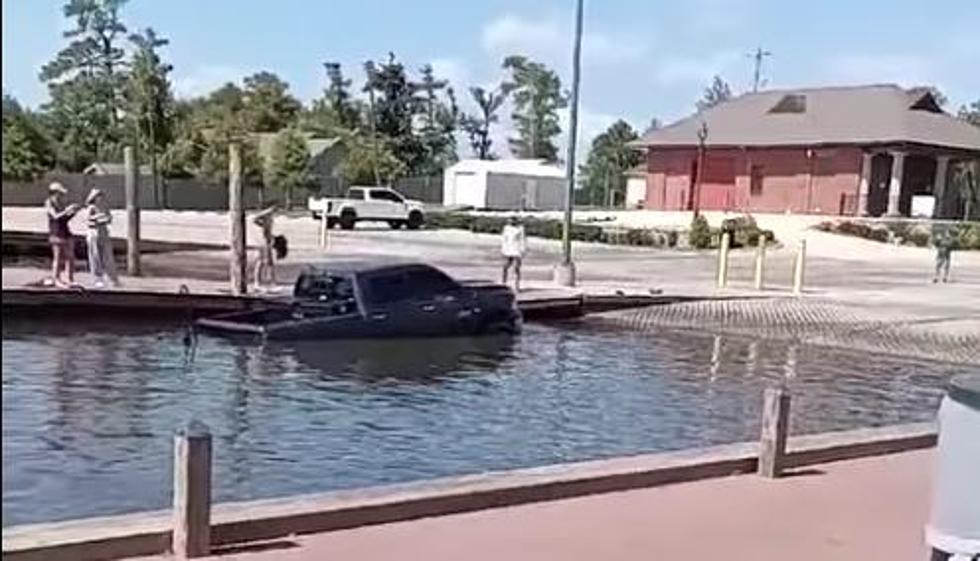 Truck Nearly Lost In Water At Boat Launch in Lake Charles [VIDEO]