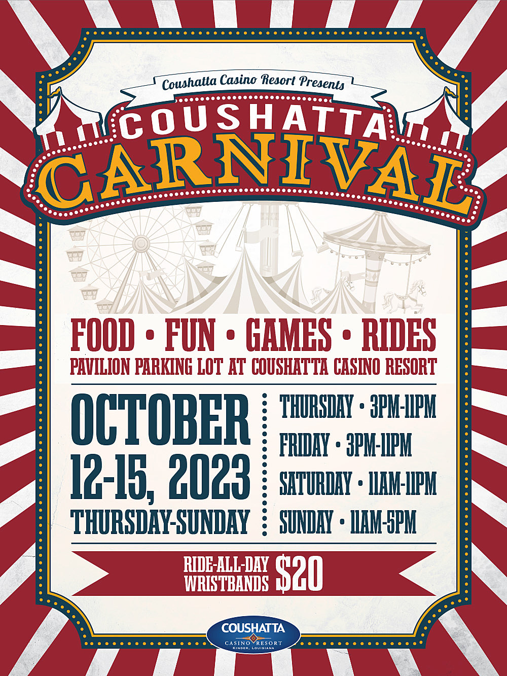 Coushatta Carnival Is Coming Back to Kinder Louisiana In October