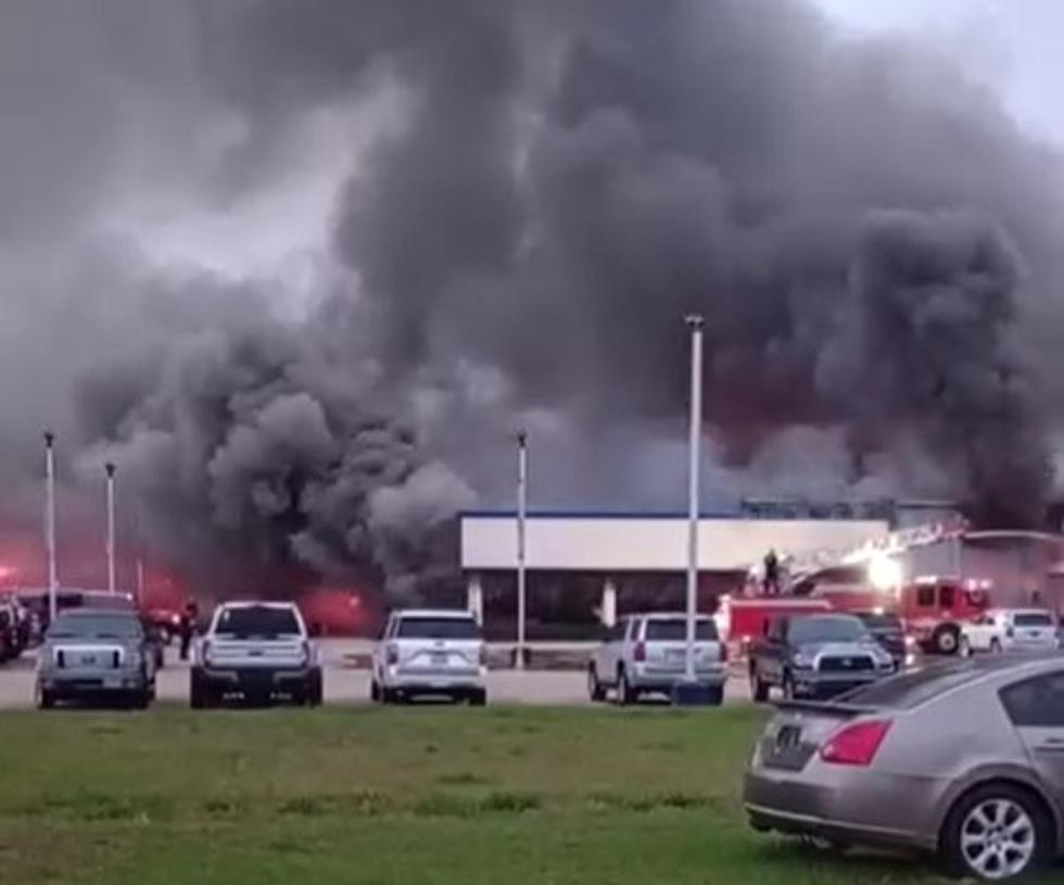 Breaking News: Ford Dealership In DeRidder Is Currently On Fire 