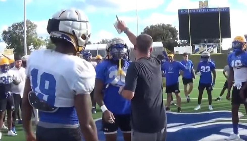 Coach Goff Surprises Two McNeese Football Players With Scholarships