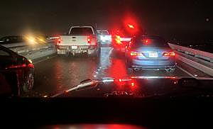 Louisiana Motorists Were Stuck On I-210 Bridge In Lake Charles...