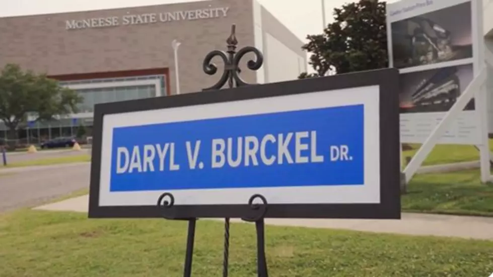 McNeese Names Street After Former University President Dr. Burckel