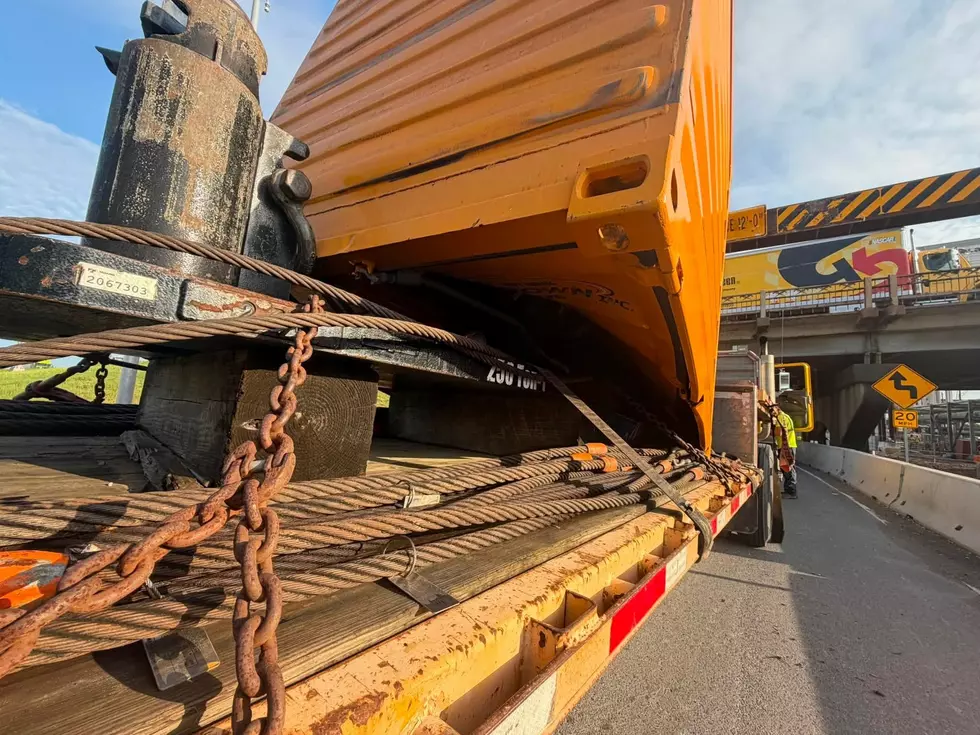 Massive Shipping Container Truck Slams Into Westlake I-10 Clearance Bar