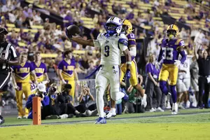 McNeese Falls to LSU 63-14, Jamaal Levi Shines