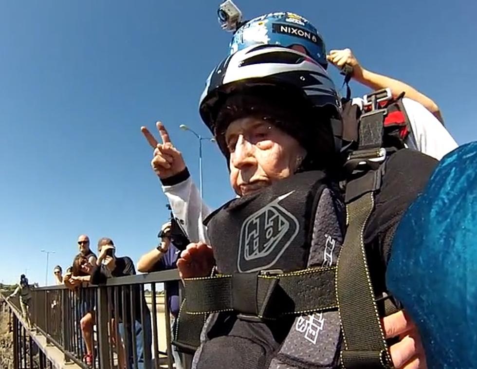 102-Year Old Idaho Woman Base Jumps For Birthday (VIDEO)