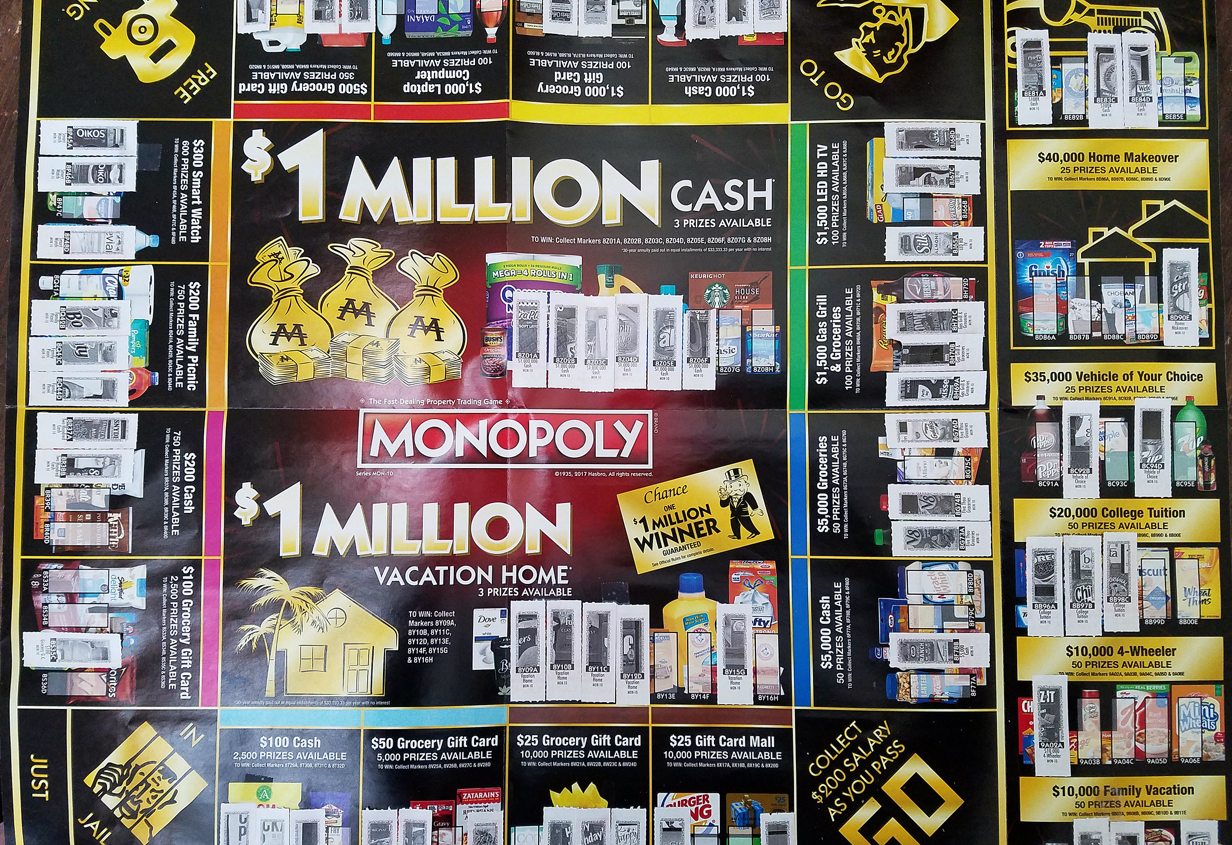 safeway monopoly pieces for sale