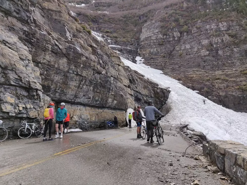 13 Bicyclists Stranded By Avalanche in Glacier National Park