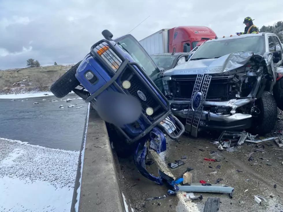 MHP Shares Photos of 30 Car Pileup Near Billings