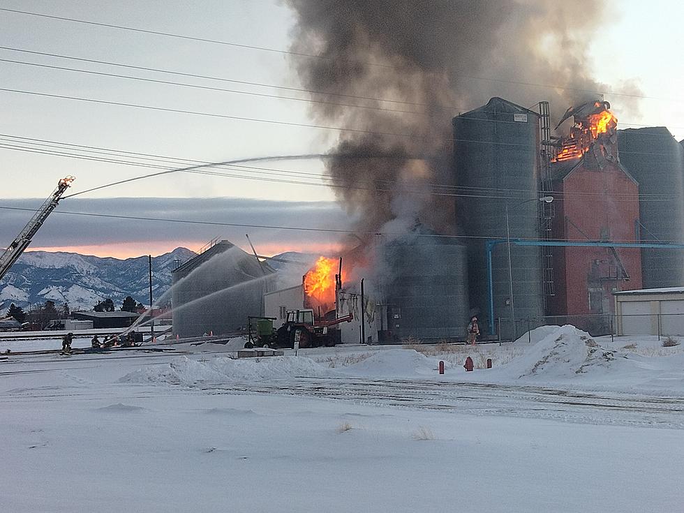 Fire Breaks Out at Historic Grain Elevator in Downtown Belgrade