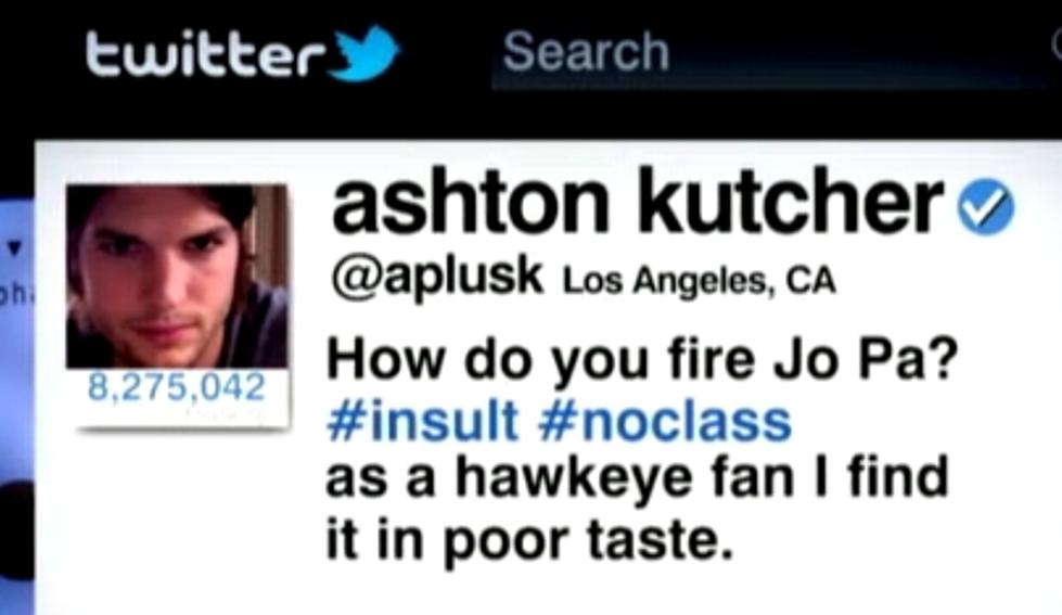 Ashton Kutcher Now Censoring His Tweeting Through His Management [Video]