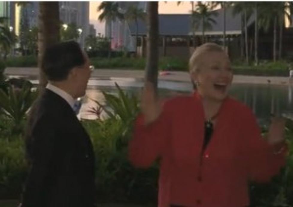 Naked Man In Loincloth Surprises Hillary Clinton [VIDEO]