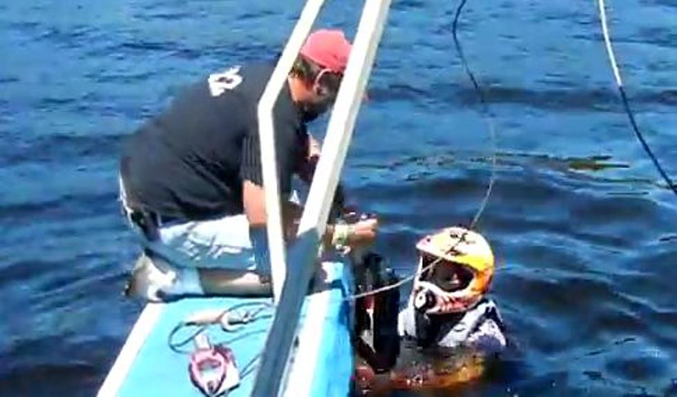 What Happens When An IWA Snowmobile Racer Submerges A Sled?