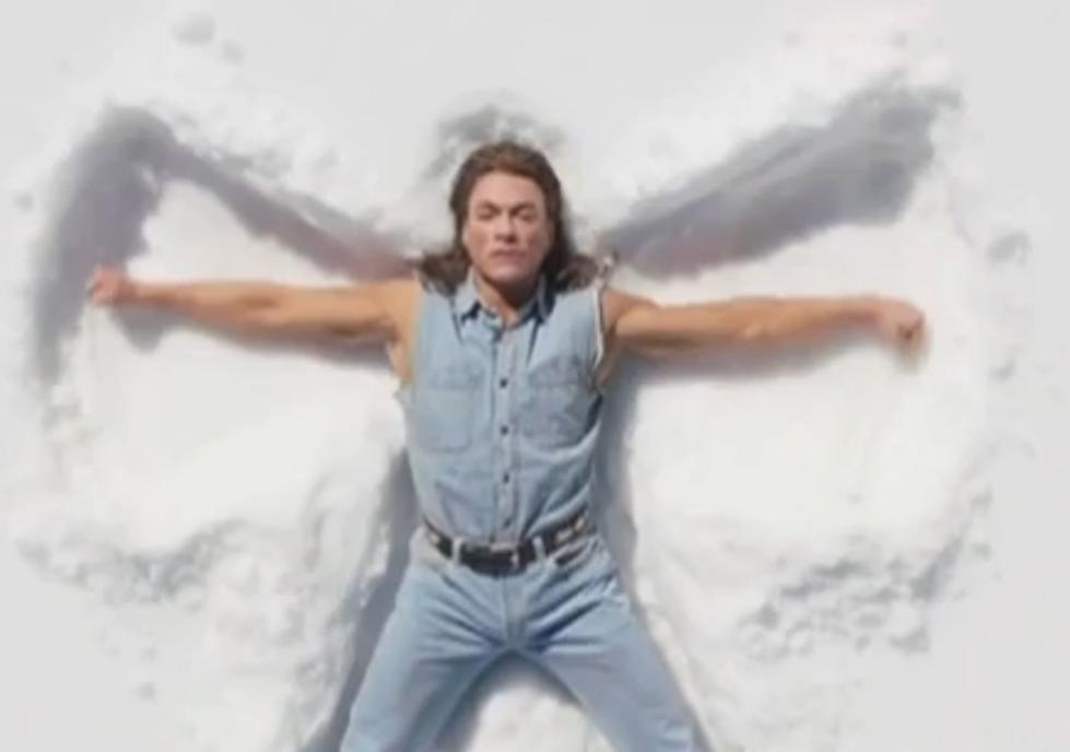 Watch And Find Out Why Jean-Claude Van Damme Is Making Snow Angels [VIDEO]
