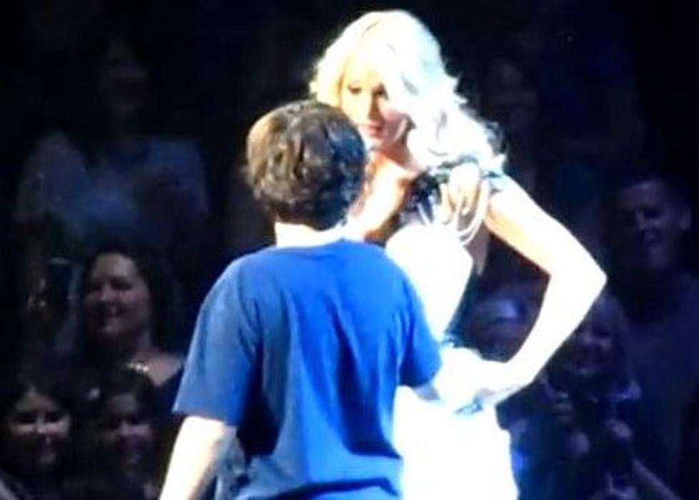 Carrie Underwood Fulfills a 12 Year Old&#8217;s Dream with One Kiss