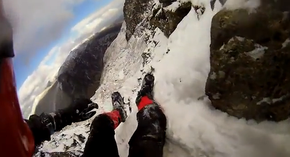 Absolutely Terrifying Mountain Climbers 100 Foot Fall Caught on Helmet Camera will Leave You Breathless [VIDEO]