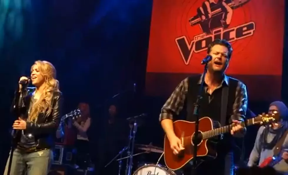 Behind the Scenes Peek at The Voice Judges, Blake Shelton and Shakira Covering Lady A&#8217;s &#8220;Need You Now&#8221; [VIDEO]