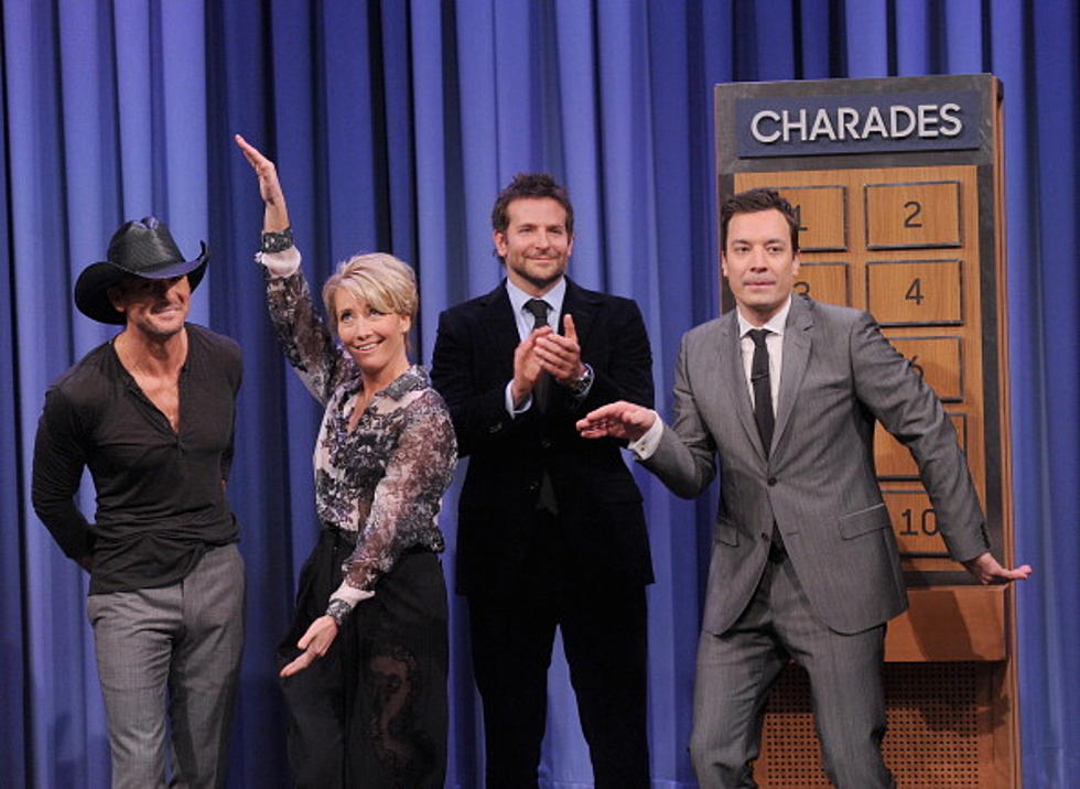 Watch Tim McGraw Team Up With Jimmy Fallon For a Game of Charades [VIDEO]