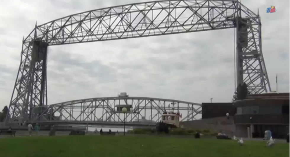 Aerial Lift Bridge and the Minnesota Slip Bridge (Blue Bridge) Secured During Fourth Fireworks