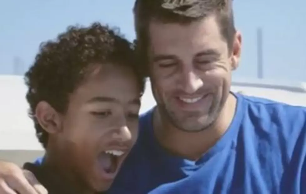 Aaron Rodgers Surprises Kids Whose Parents Died in the Military in this Emotional Video