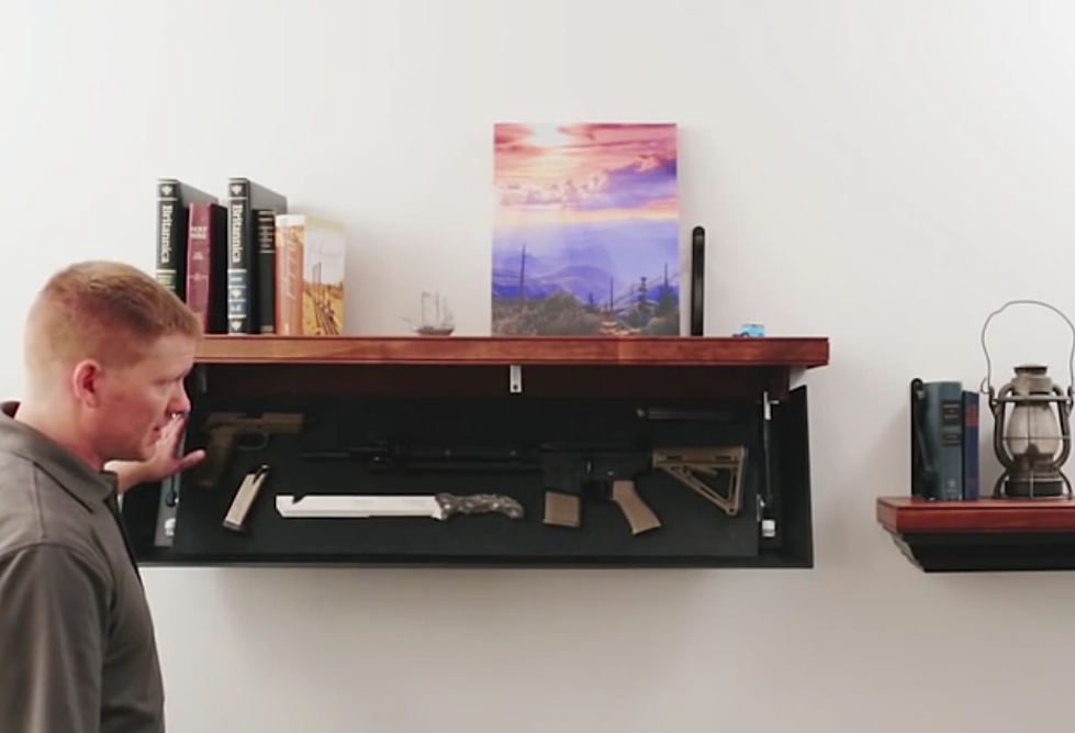 Here&#8217;s A Shelf That Doubles as A Gun Safe.  Sweet! [VIDEO]