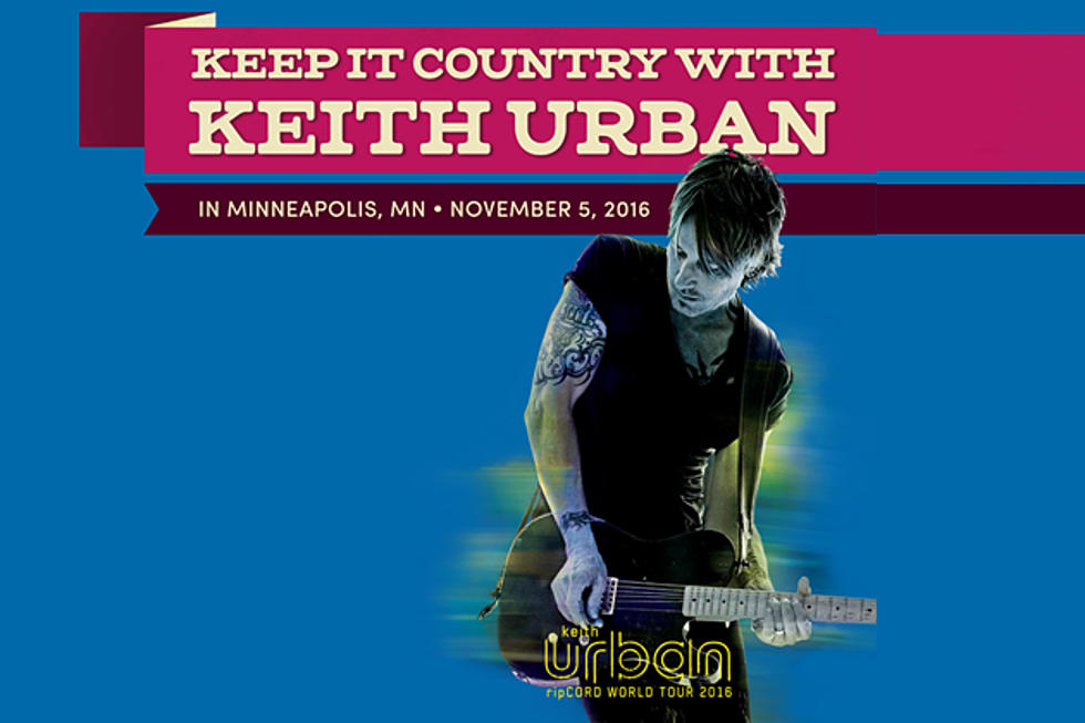 Submit Your Keith Urban Selfies for a Chance to See Keith Urban Live in Minneapolis