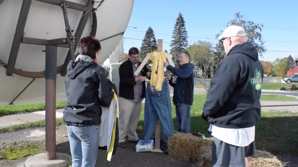 Watch The B105 Staff Build Their First Ever Scarecrow [VIDEO]