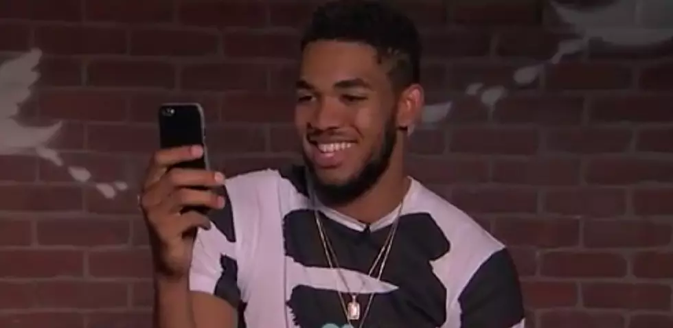 Watch Timberwolves Karl Anthony Towns and Zach Levine Read Mean Tweets on Jimmy Kimmel Live