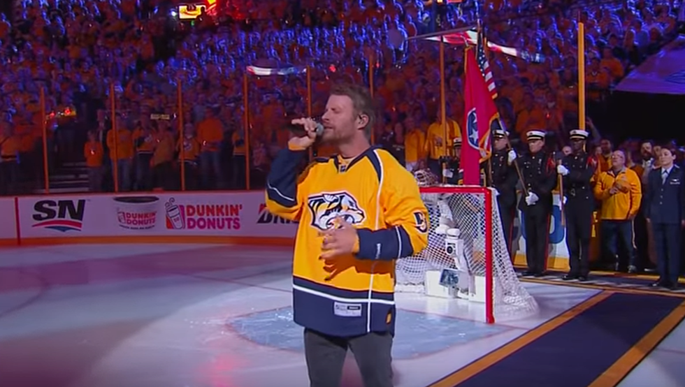 Dierks Bentley Sings National Anthem At Stanley Cup Game, Gets Mixed Reviews [VIDEO]