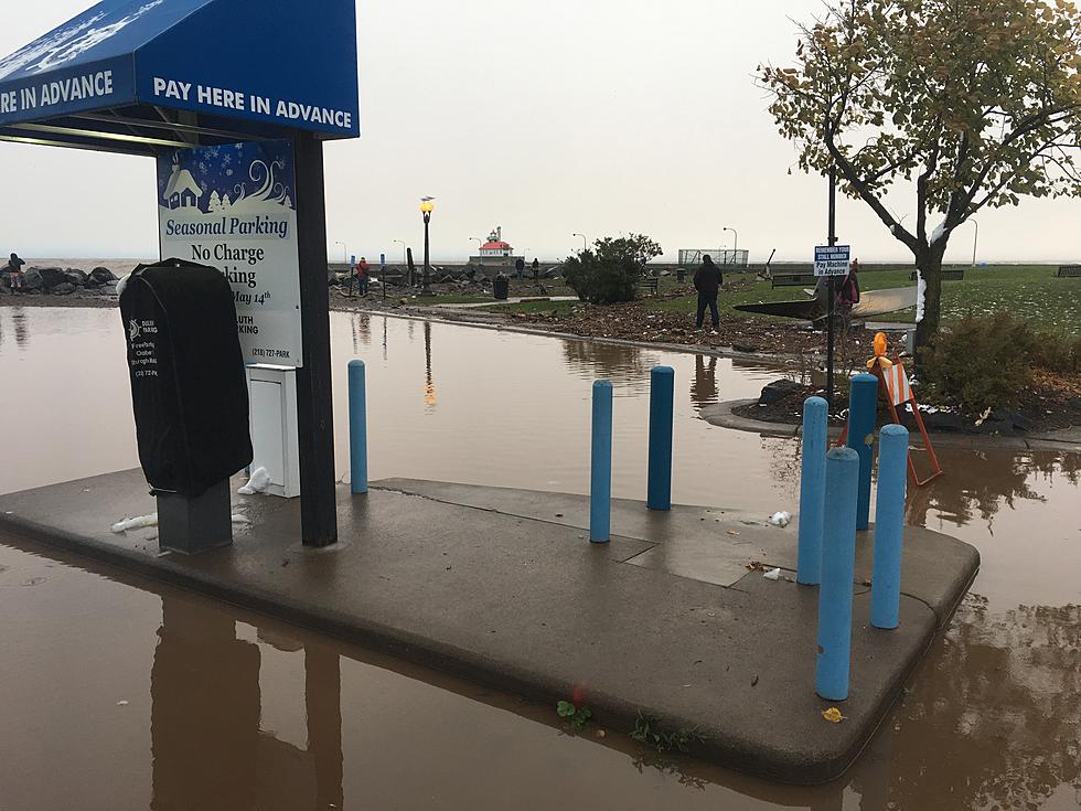 Portion of Harbor Drive and Canal Park Parking Lot Remain Closed Due to Wave-Related Flooding