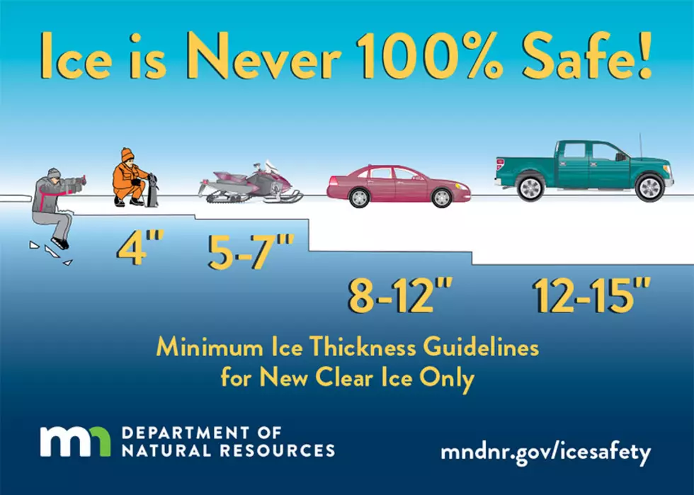 Minnesota DNR Reminds Everyone Of Ice Thickness Guidelines