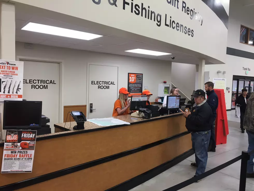 Buying A Deer Hunting License At Mills Fleet Farm On The Day Before Opener