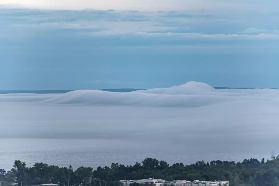 Check Out These Cool Photos Of ‘Waves’ Of Fog On Lake Superior Thursday Night