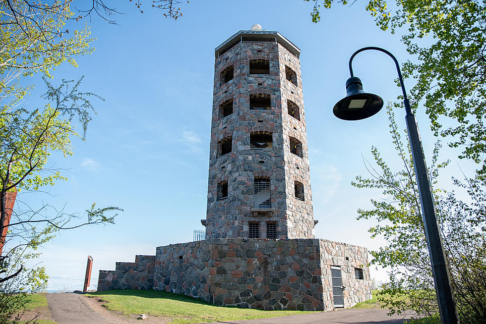 Duluth&#8217;s Enger Tower Lit Red Monday Night for A Great Cause